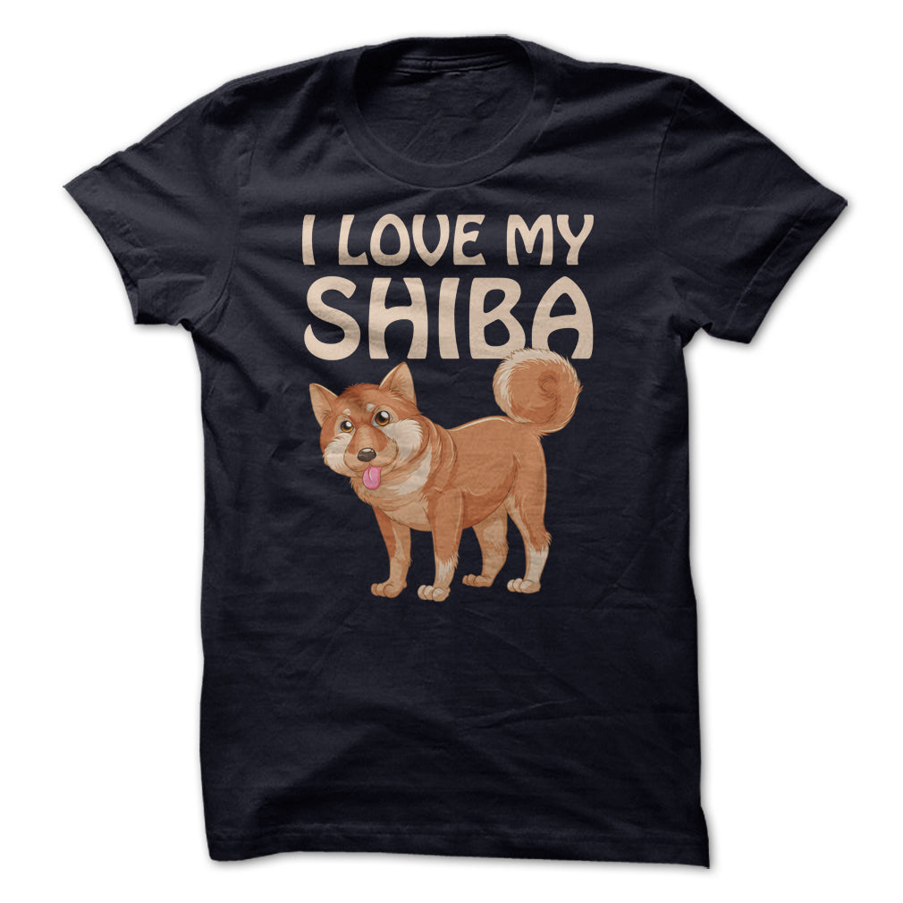 I Love My Shiba Inu T Shirt