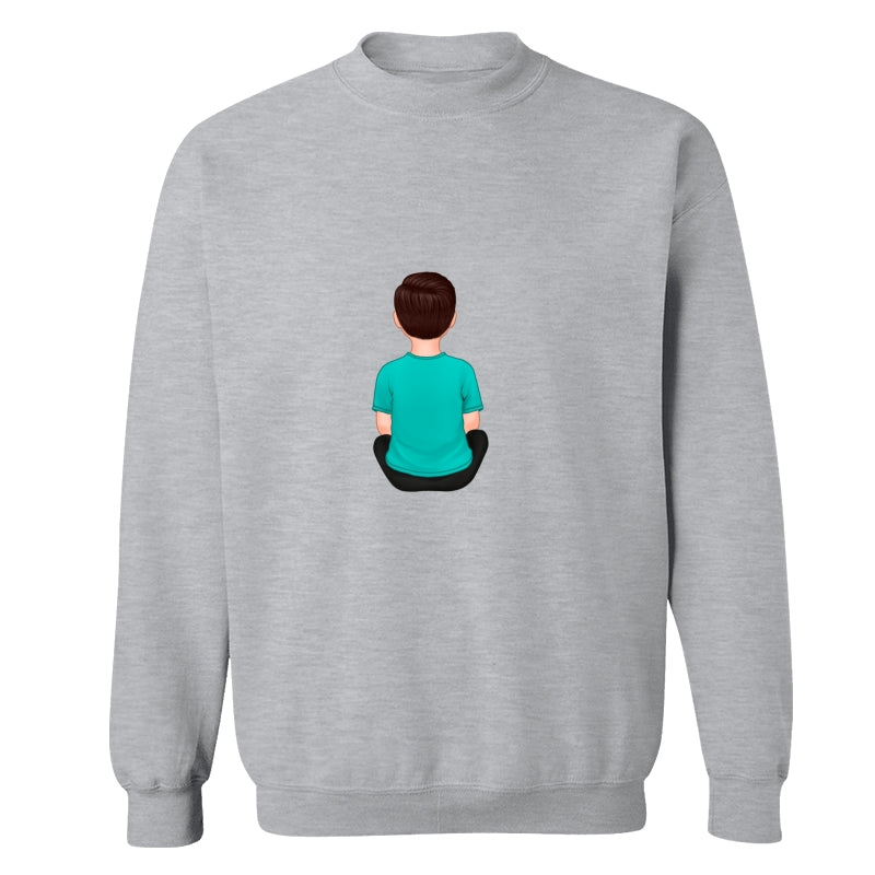 Back View Kids Dad Grandpa And Kids Hands Outline Personalized Shirt
