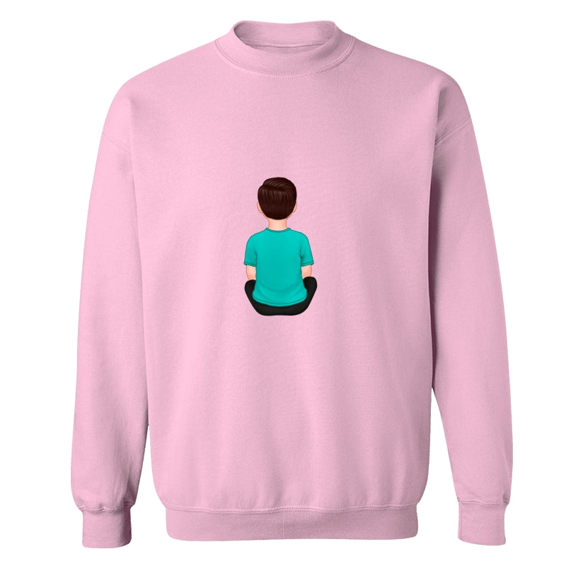 Back View Kids Dad Grandpa And Kids Hands Outline Personalized Shirt