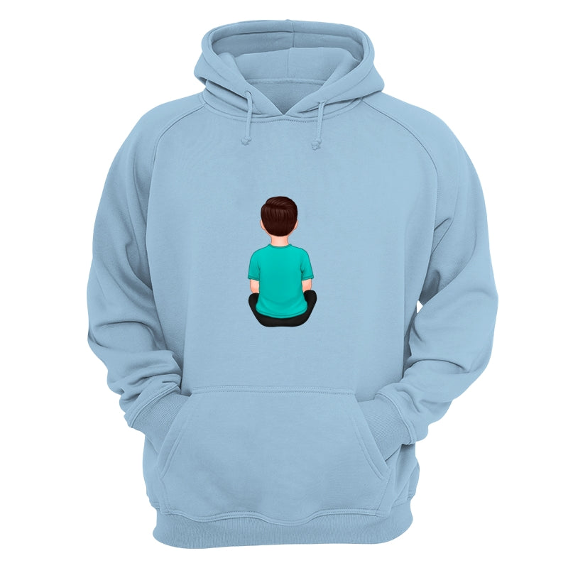 Back View Kids Dad Grandpa And Kids Hands Outline Personalized Shirt