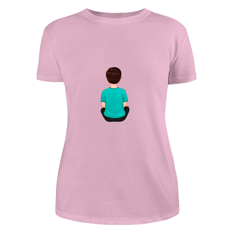 Back View Kids Dad Grandpa And Kids Hands Outline Personalized Shirt