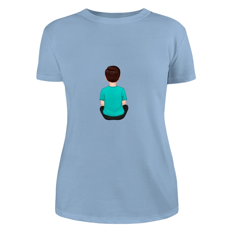 Back View Kids Dad Grandpa And Kids Hands Outline Personalized Shirt