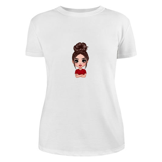Doll Mom Crossed Arms Dad Grandpa And Kids Hands Outline Personalized Shirt