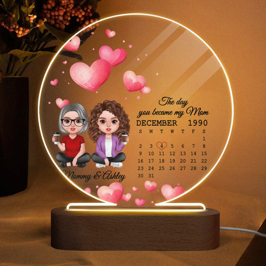 Circle Plaque LED Night Light