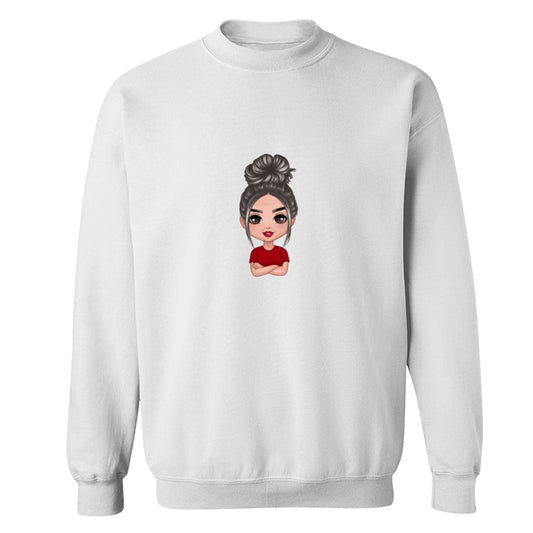 Doll Grandma Crossed Arms Dad Grandpa And Kids Hands Outline Personalized Shirt