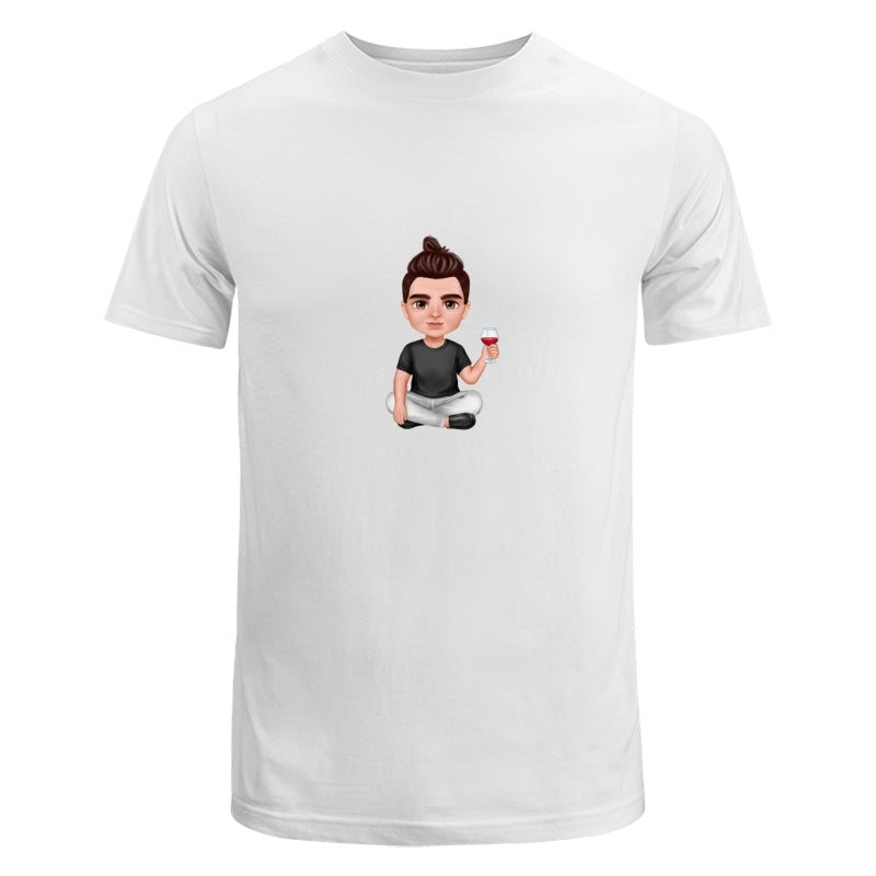 Realistic Doll Grandpa Sitting Dad Grandpa And Kids Hands Outline Personalized Shirt