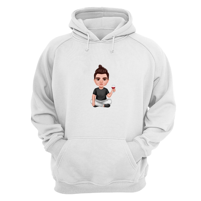 Realistic Doll Grandpa Sitting Dad Grandpa And Kids Hands Outline Personalized Shirt