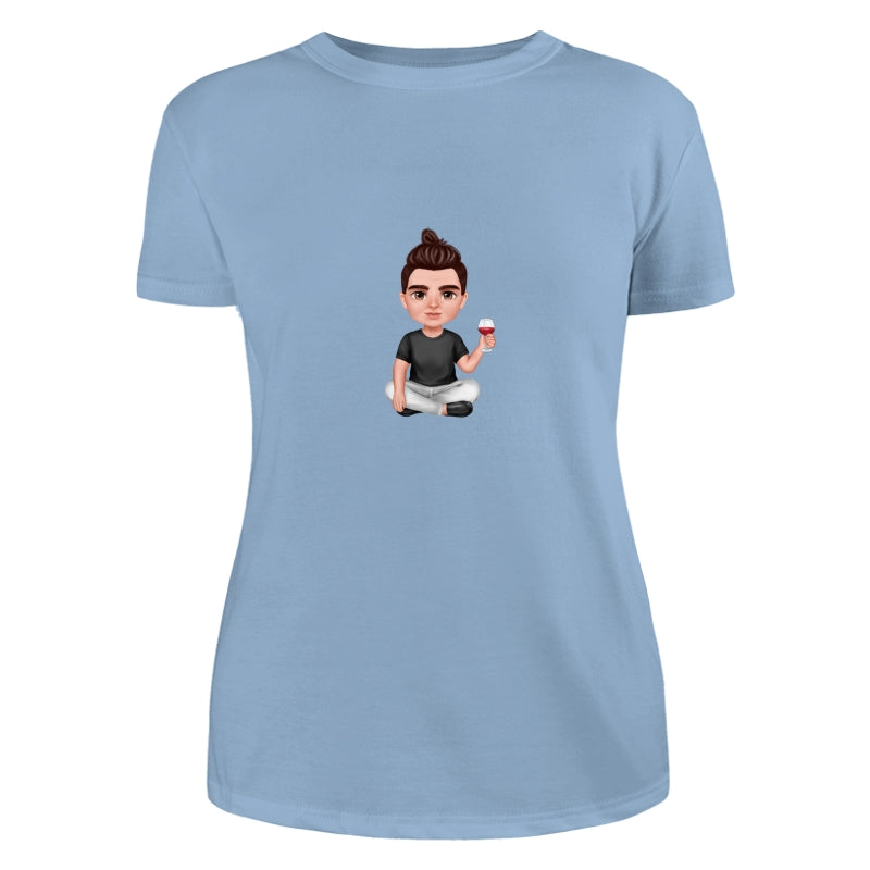 Realistic Doll Grandpa Sitting Dad Grandpa And Kids Hands Outline Personalized Shirt