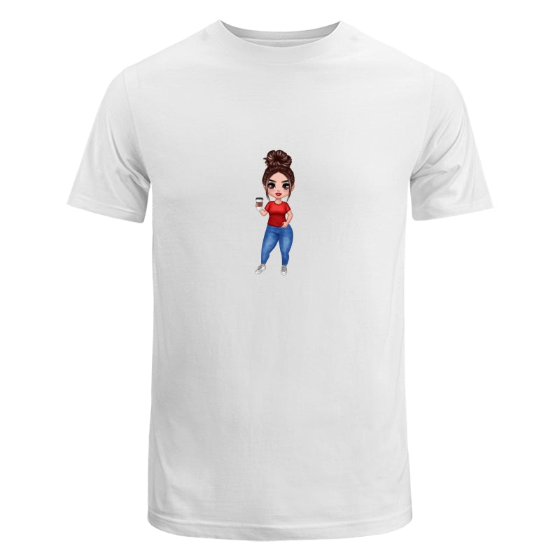Doll Woman Standing Dad Grandpa And Kids Hands Outline Personalized Shirt