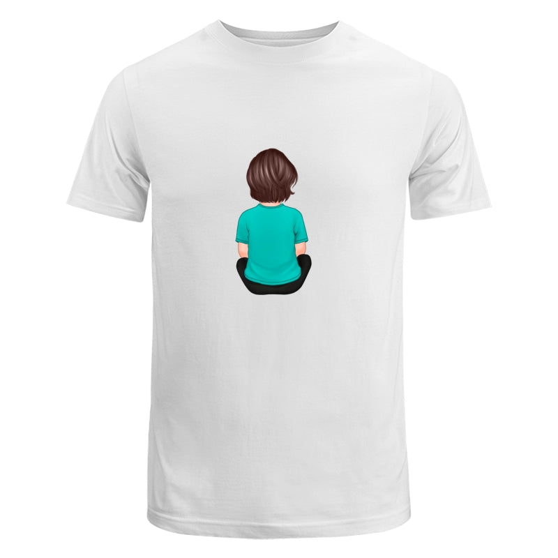 Back View Kid Boy Dad Grandpa And Kids Hands Outline Personalized Shirt