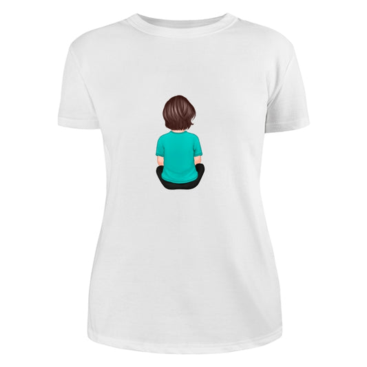 Back View Kid Boy Dad Grandpa And Kids Hands Outline Personalized Shirt