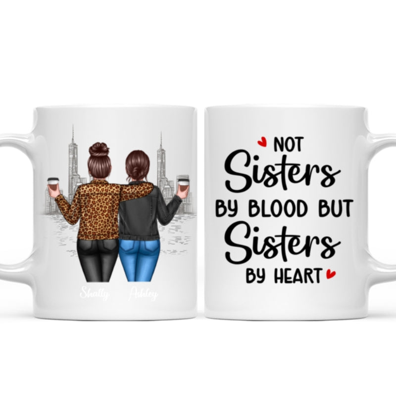 Besties Gift For Best Friends Personalized Mug - Women Khoác Vai Chéo Chân (Half) Ngo Thai Ngoc Trinh