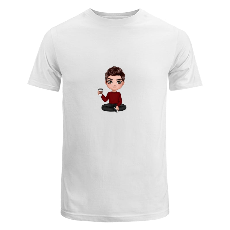 Doll Man Woman Sitting Dad Grandpa And Kids Hands Outline Personalized Shirt