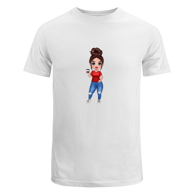 Doll Grandma Standing Dad Grandpa And Kids Hands Outline Personalized Shirt
