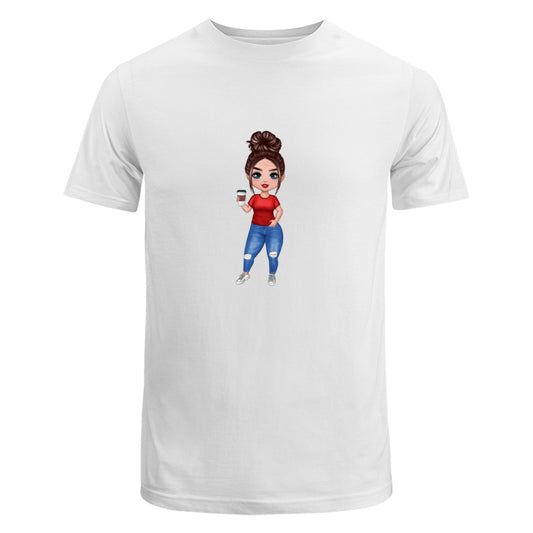 Doll Grandma Standing Dad Grandpa And Kids Hands Outline Personalized Shirt