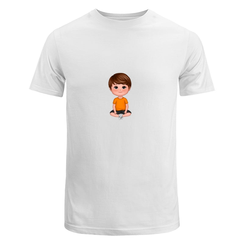 Doll Kids Sitting Dad Grandpa And Kids Hands Outline Personalized Shirt