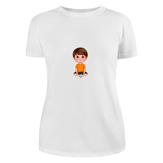 Doll Kids Sitting Dad Grandpa And Kids Hands Outline Personalized Shirt