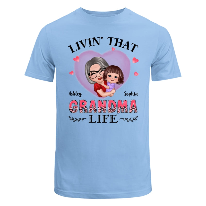 Doll Grandma Hugging Kids Livin‘ That Grandma Life Personalized Shirt