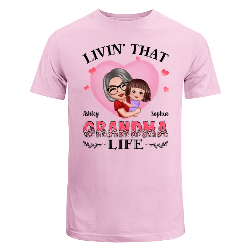 Doll Grandma Hugging Kids Livin‘ That Grandma Life Personalized Shirt