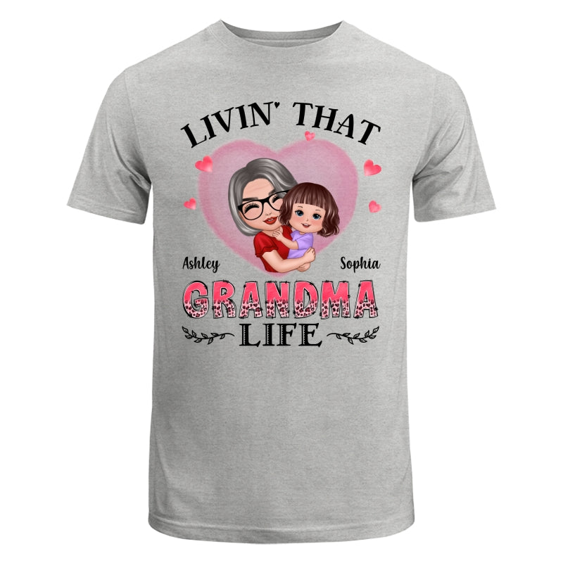 Doll Grandma Hugging Kids Livin‘ That Grandma Life Personalized Shirt