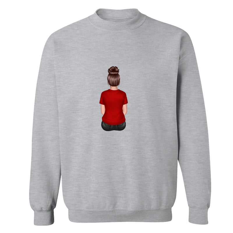 Back View Mom Dad Grandpa And Kids Hands Outline Personalized Shirt