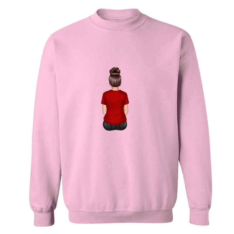 Back View Mom Dad Grandpa And Kids Hands Outline Personalized Shirt