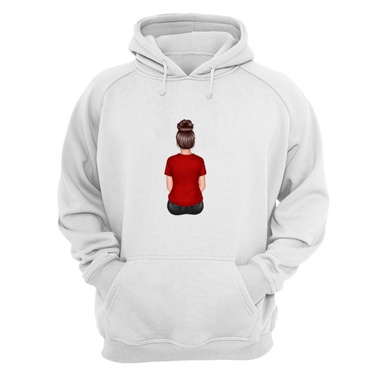 Back View Mom Dad Grandpa And Kids Hands Outline Personalized Shirt