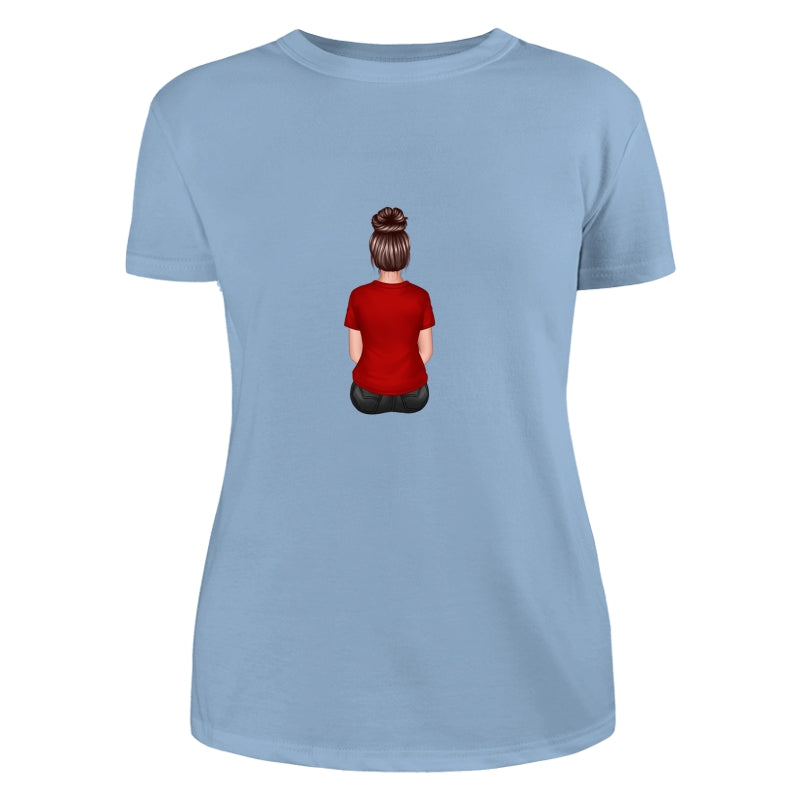 Back View Mom Dad Grandpa And Kids Hands Outline Personalized Shirt