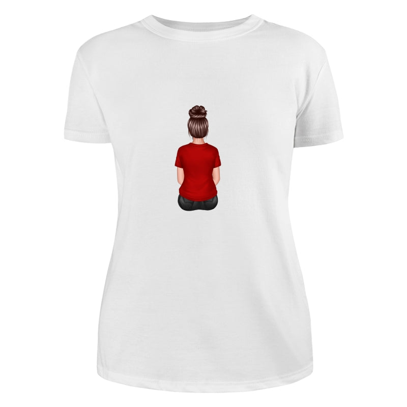 Back View Mom Dad Grandpa And Kids Hands Outline Personalized Shirt