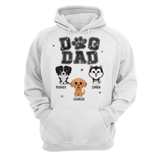Watercolor Cute Dogs Dog Dad Personalized Shirt