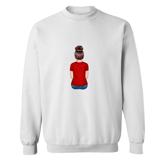 Back View Teenage Boy Dad Grandpa And Kids Hands Outline Personalized Shirt