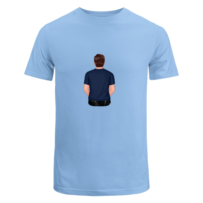 Back View Dad Dad Grandpa And Kids Hands Outline Personalized Shirt