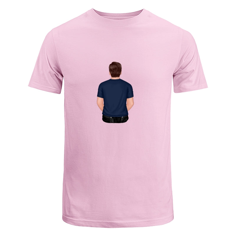 Back View Dad Dad Grandpa And Kids Hands Outline Personalized Shirt