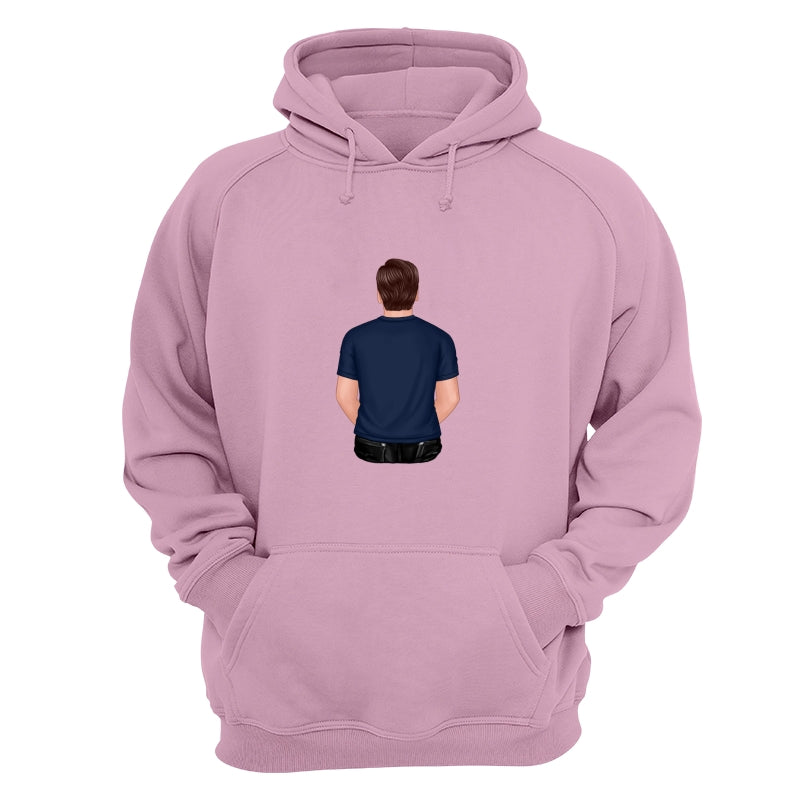 Back View Dad Dad Grandpa And Kids Hands Outline Personalized Shirt