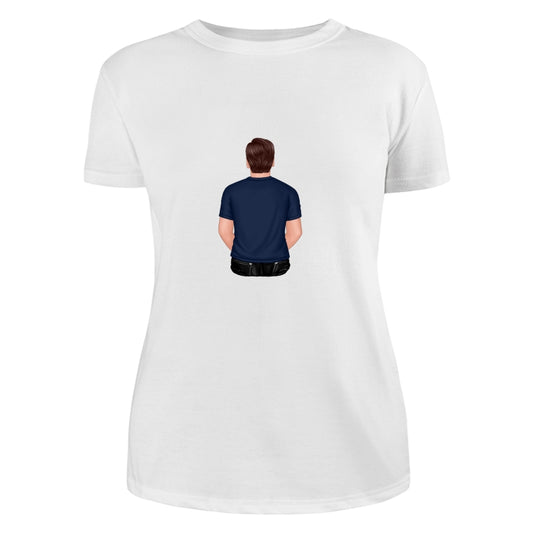Back View Dad Dad Grandpa And Kids Hands Outline Personalized Shirt
