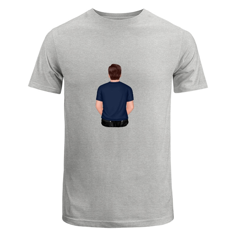 Back View Dad Dad Grandpa And Kids Hands Outline Personalized Shirt