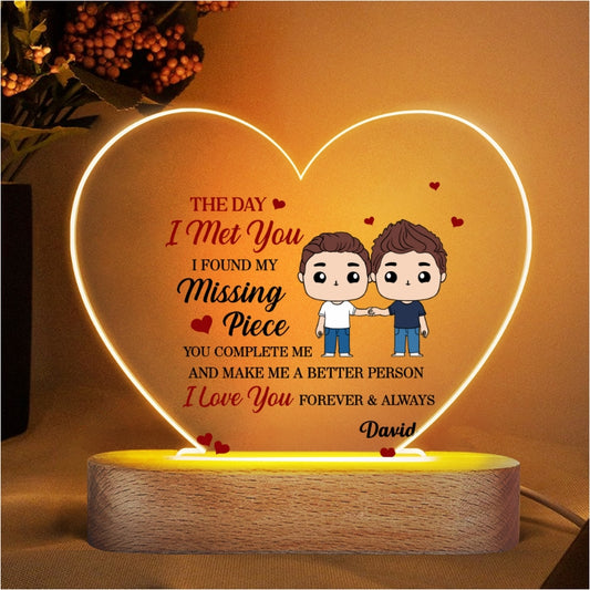 Heart Plaque LED Night Light