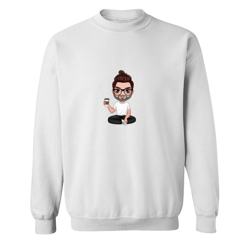 Doll Dad Sitting Dad Grandpa And Kids Hands Outline Personalized Shirt