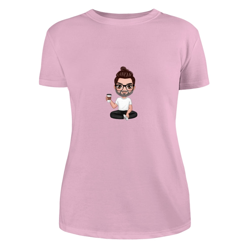 Doll Dad Sitting Dad Grandpa And Kids Hands Outline Personalized Shirt