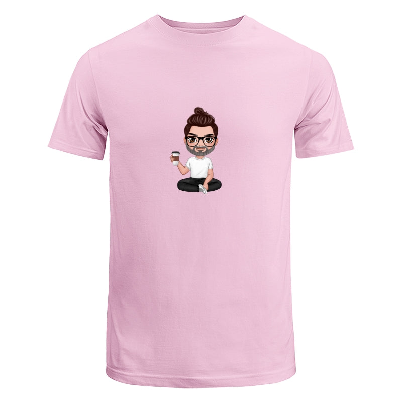 Doll Dad Sitting Dad Grandpa And Kids Hands Outline Personalized Shirt