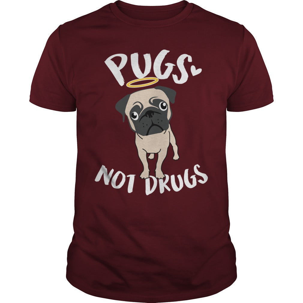Pugs Not Drugs Pug Dog Hoodie Papa Mama Men Women Dogs Lovers Sunfrog Hoodie