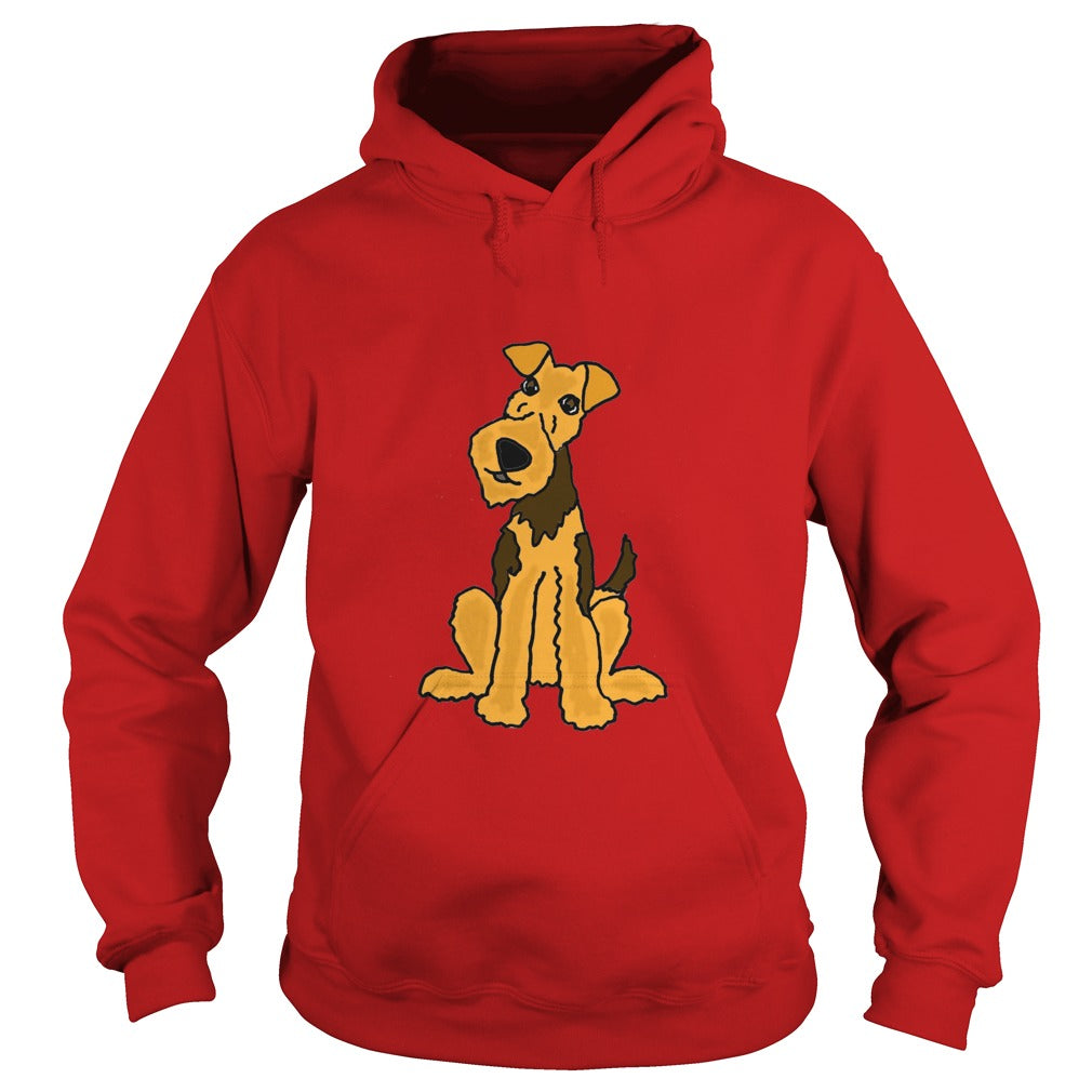 Funny Funky Airedale Puppy Dog Original Art tshirt anime , dogs , pets