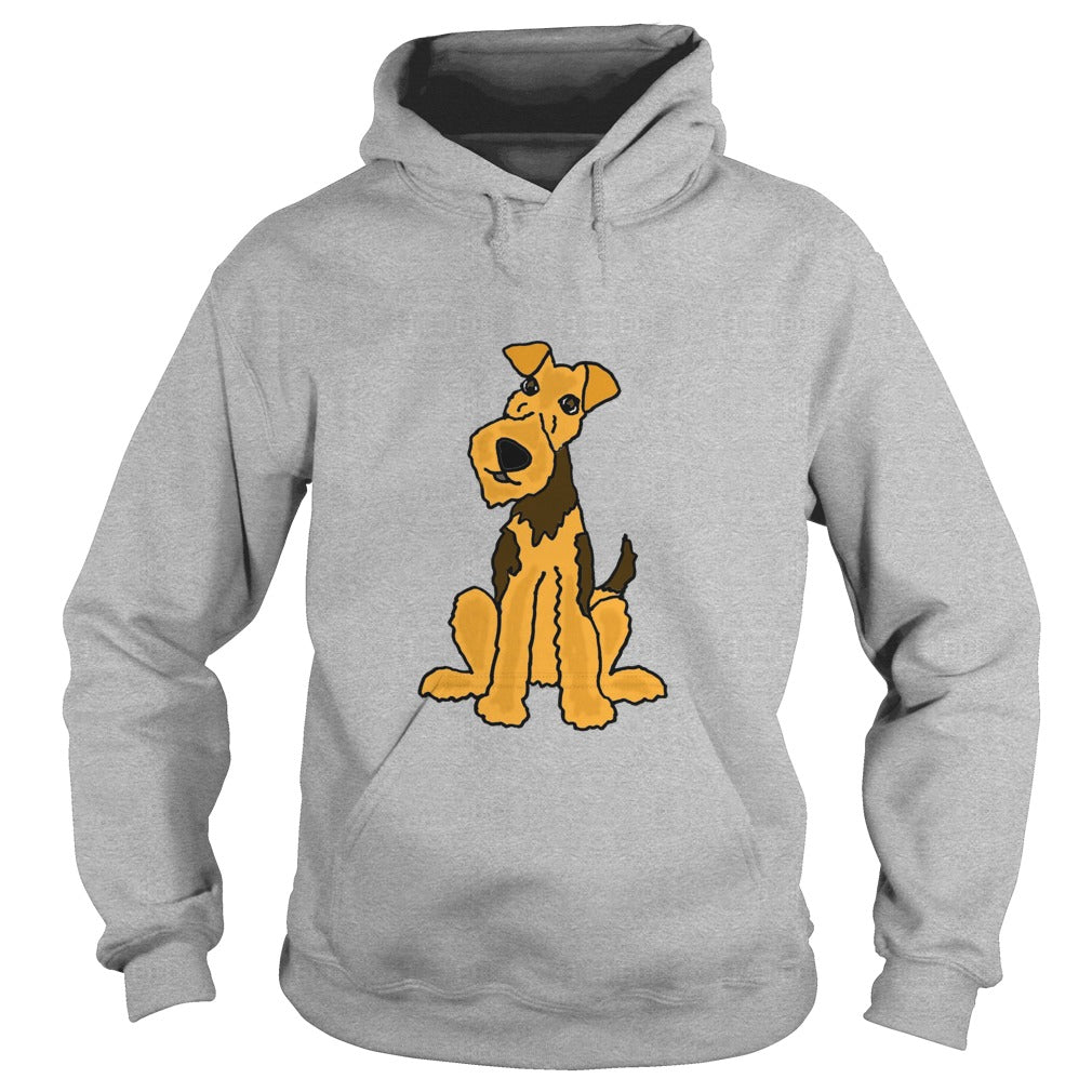 Funny Funky Airedale Puppy Dog Original Art tshirt anime , dogs , pets