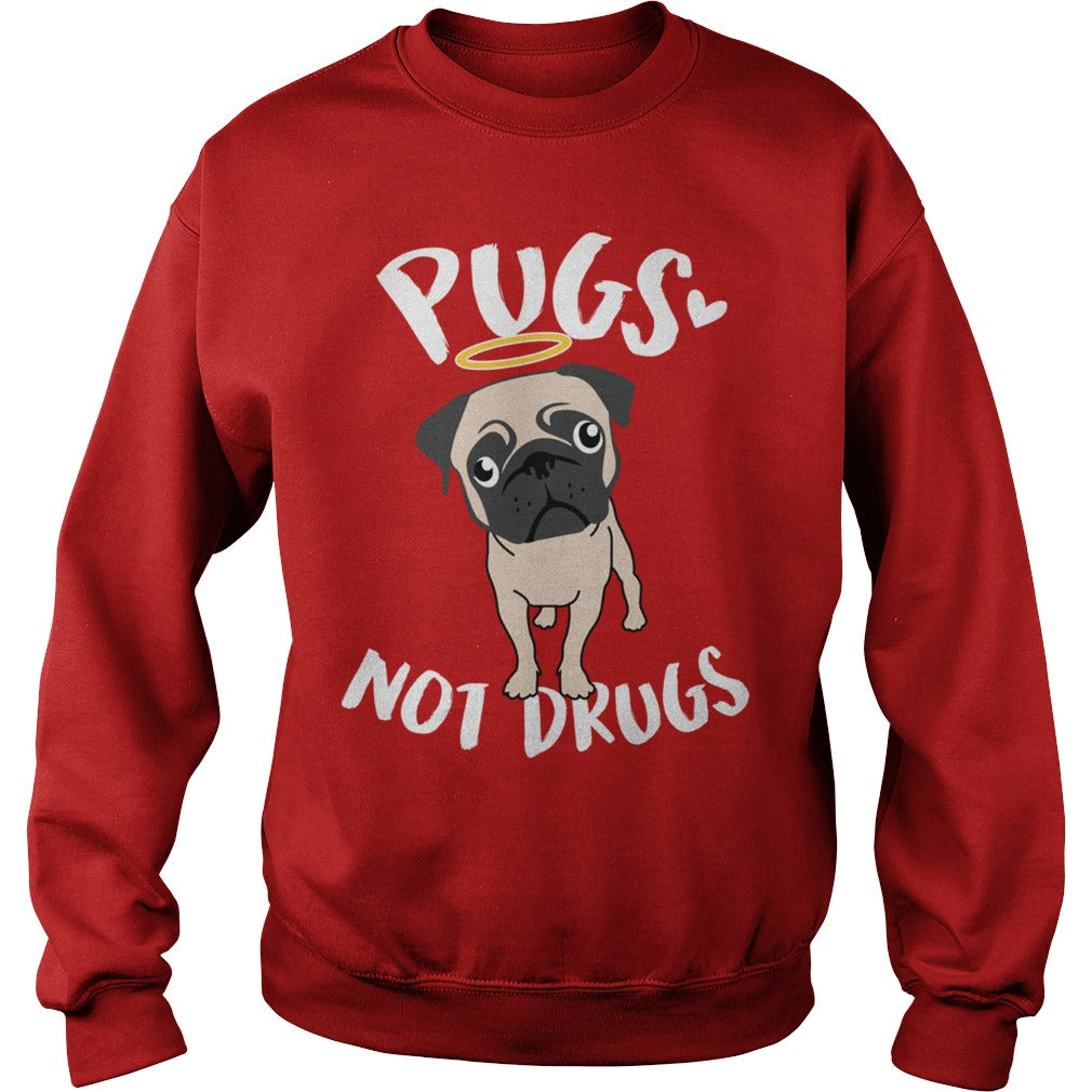 Pugs Not Drugs Pug Dog Hoodie Papa Mama Men Women Dogs Lovers Sunfrog Hoodie