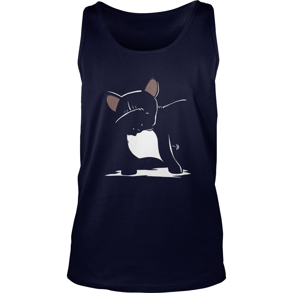 french bulldog cute dabbing t shirt funny dab dance gift 7np Black