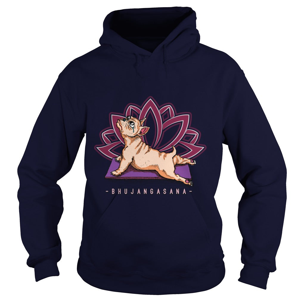 Pug Yoga Bhujangasana Pose Funny Dog Papa Mama Men Women Dogs Lovers Sunfrog Hoodie