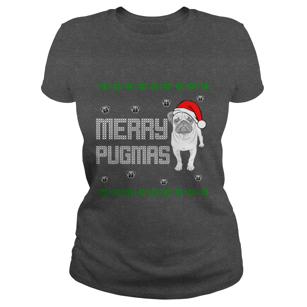 Merry Pugmas Pug Dog Papa Mama Men Women Dogs Lovers Sunfrog Hoodie