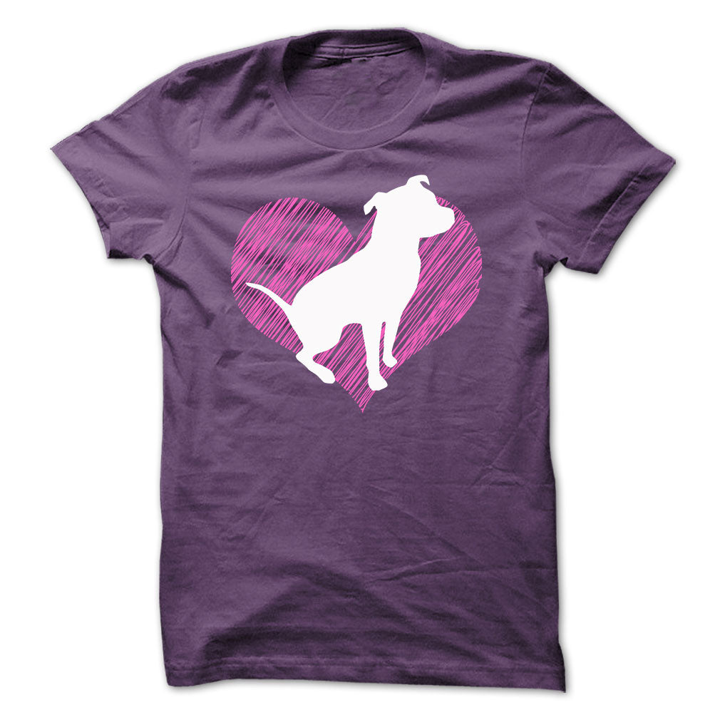 I LOVE PITBULL 2 TSHIRT