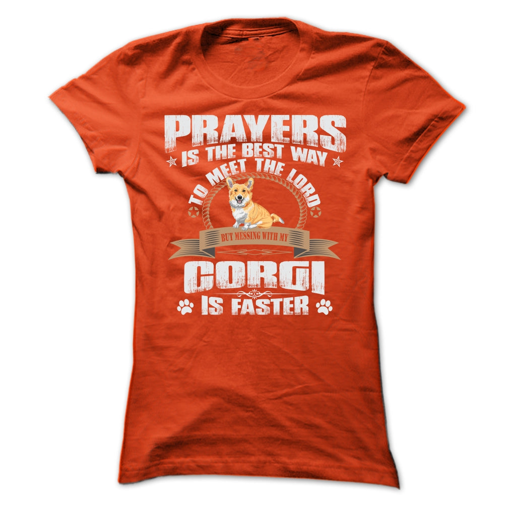 BUT MESSING MY CORGI IS FASTER TSHIRTS