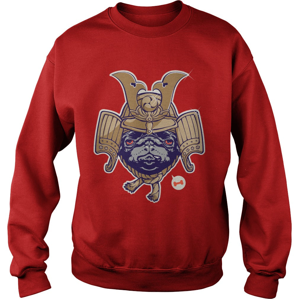 Samurai Pug Dog Hoodie Papa Mama Men Women Dogs Lovers Sunfrog Hoodie